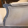 C19th French Meridienne (Chaise Longue) Belgium Linen