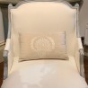 C19th French Meridienne (Chaise Longue) Belgium Linen