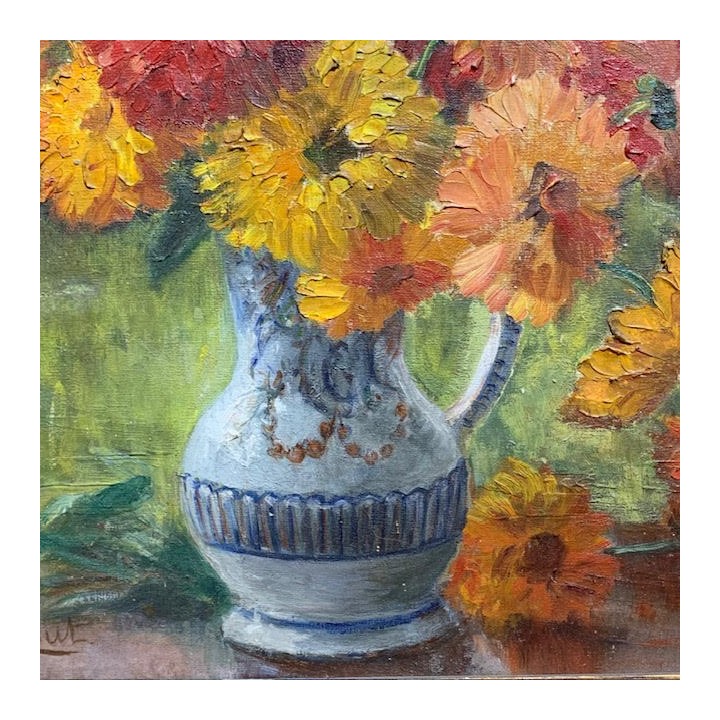 C1940 Still Life Oil on Canvas 460 X 560
