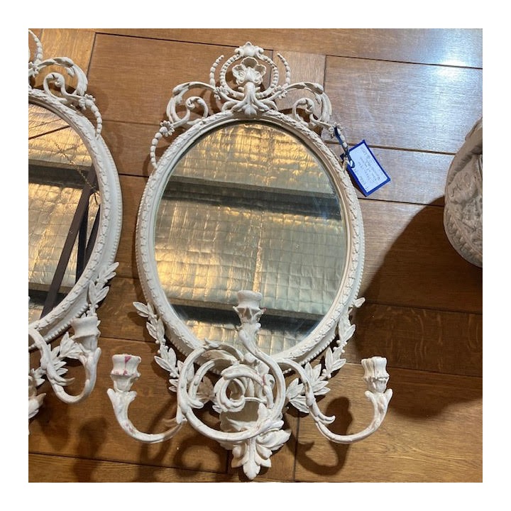 C1900 -1910 French Rococo style Matching Mirrored Sconces