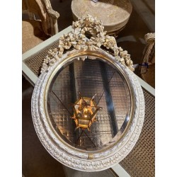 C1900 French Oval Mirror