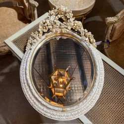 C1900 French Oval Mirror