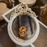 SOLD C1900 French Oval Mirror