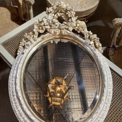 C1900 French Oval Mirror