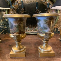 C19th Sèvres Porcelain Pair of Urn