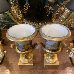 C19th Sèvres Porcelain Pair of Urn