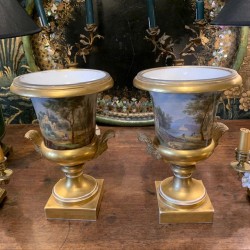 C19th Sèvres Porcelain Pair of Urn