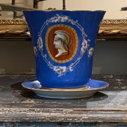 C1880-1890 Cobalt Blue Jardiniere