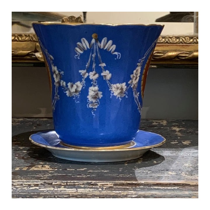 C1880-1890 Cobalt Blue Jardiniere