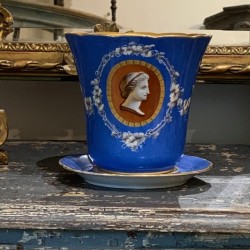 C1880-1890 Cobalt Blue Jardiniere