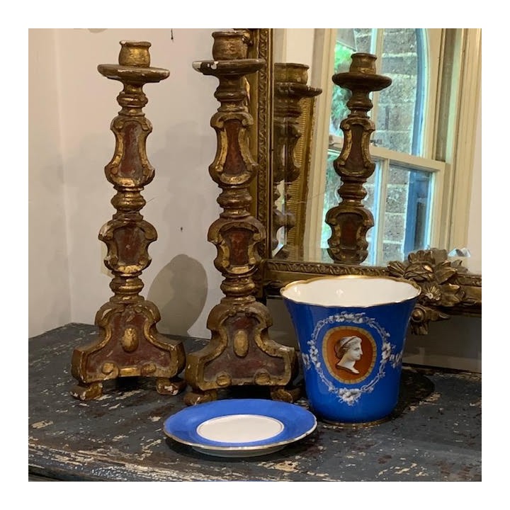 C1880-1890 Cobalt Blue Jardiniere