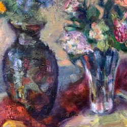 C1950 Still Life Oil on Canvas