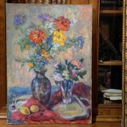 C1950 Still Life Oil on Canvas