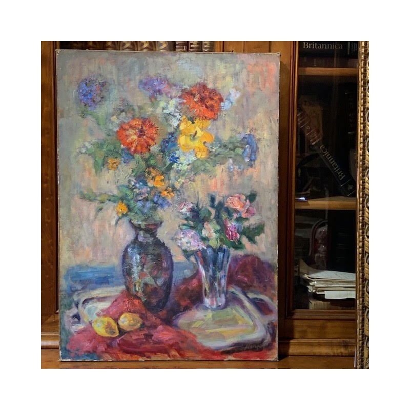 French Still Life Oil on canvas