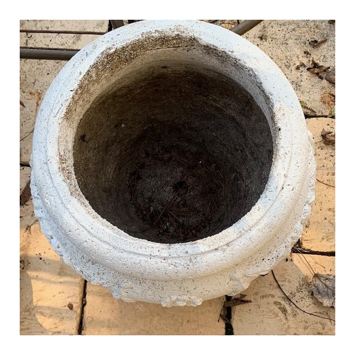 Vintage C1950 Pair of White Pots