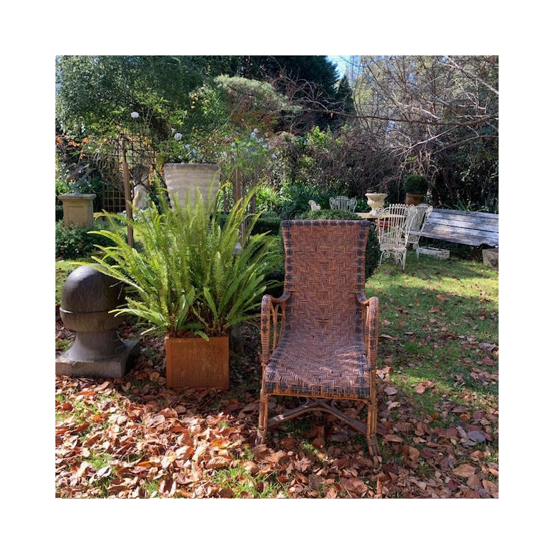 C1900 French Rattan Armchair