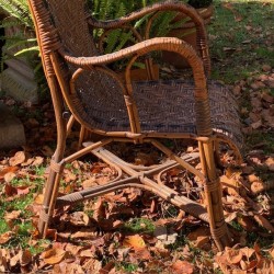 C1900 French Rattan Armchair