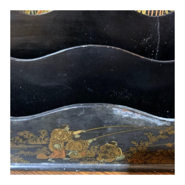 SOLD C1940 Chinoiserie Letter Rack