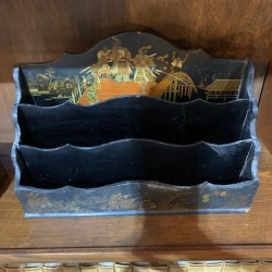 SOLD C1940 Chinoiserie Letter Rack
