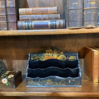 SOLD C1940 Chinoiserie Letter Rack