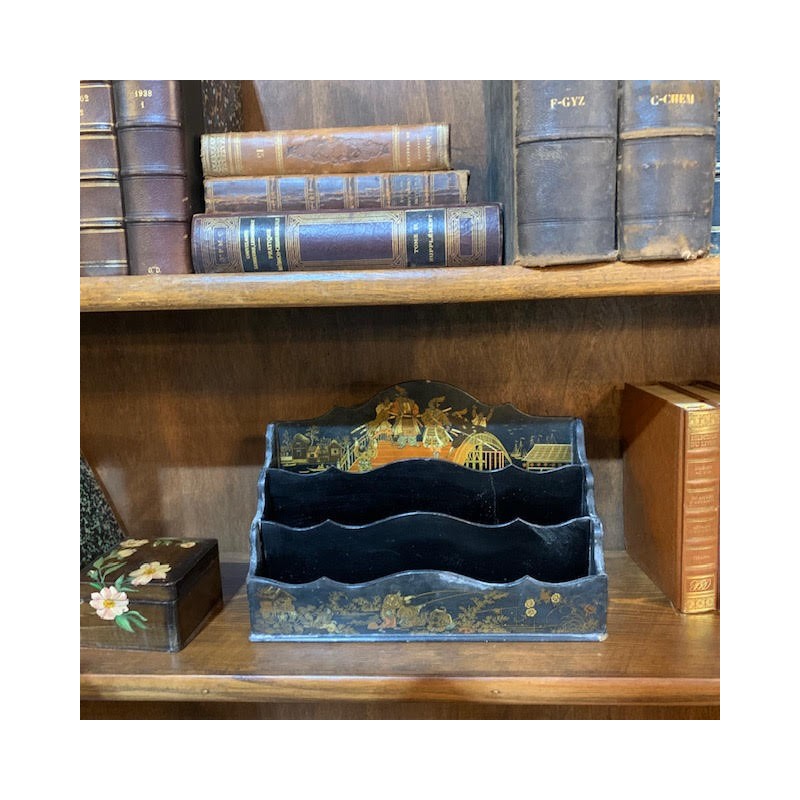 SOLD C1940 Chinoiserie Letter Rack