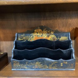 SOLD C1940 Chinoiserie Letter Rack