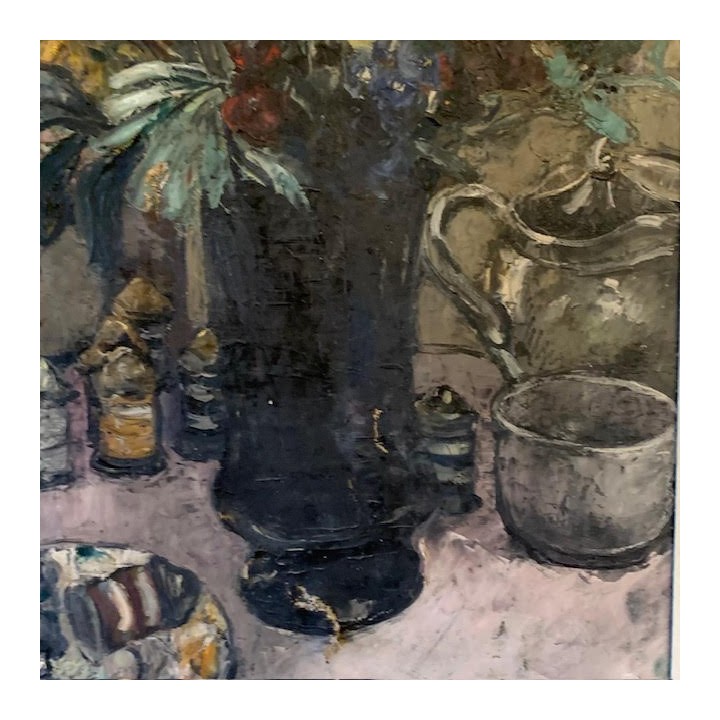 C1940 French Oil on Canvas