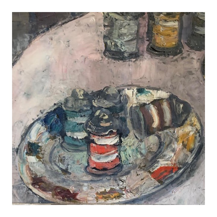 C1940 French Oil on Canvas