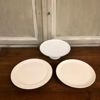 C1900 Dutch Cake Platter on Stand