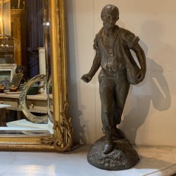 C19th French Spelter Le Moisonnier