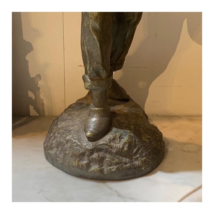 C19th French Spelter Le Moisonnier