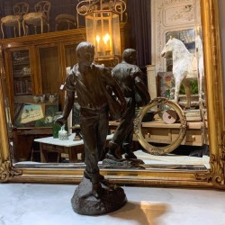 C19th French Spelter Le Moisonnier