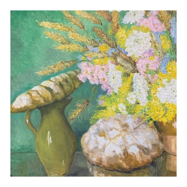 HOLD Large C1940 Signed Still Life Signed De Rasky