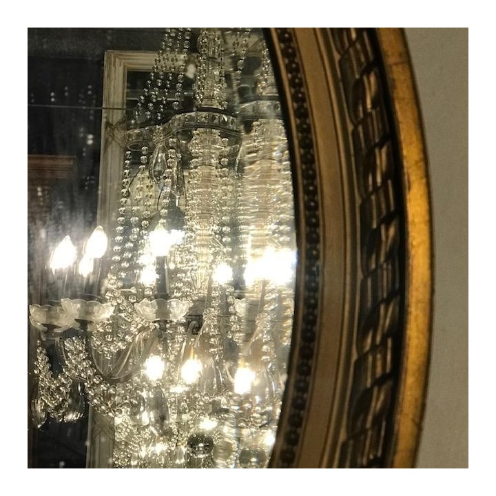C1900 Oval Gilt Mirror