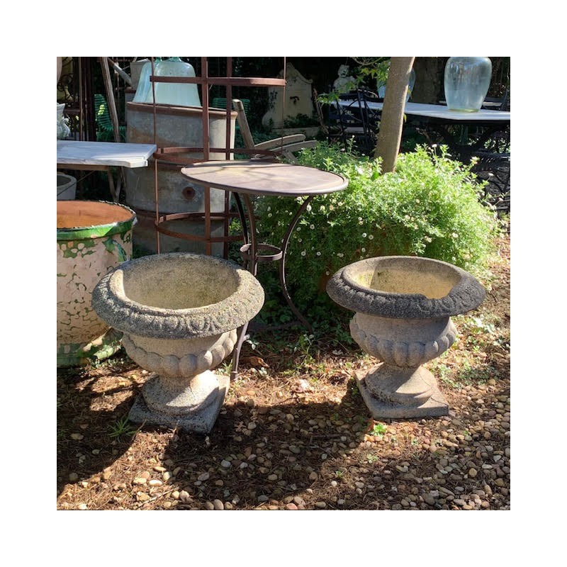 French Vintage Pair of Urns