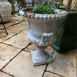 C19th Cast Iron Jardiniere 450 H