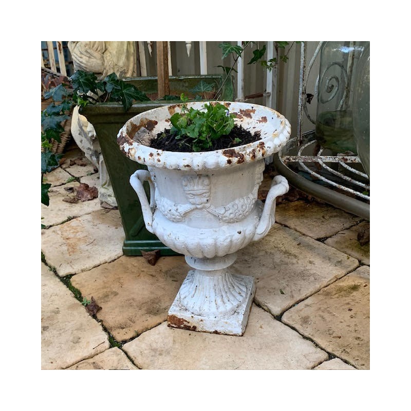 C19th Cast Iron Jardiniere 450 H