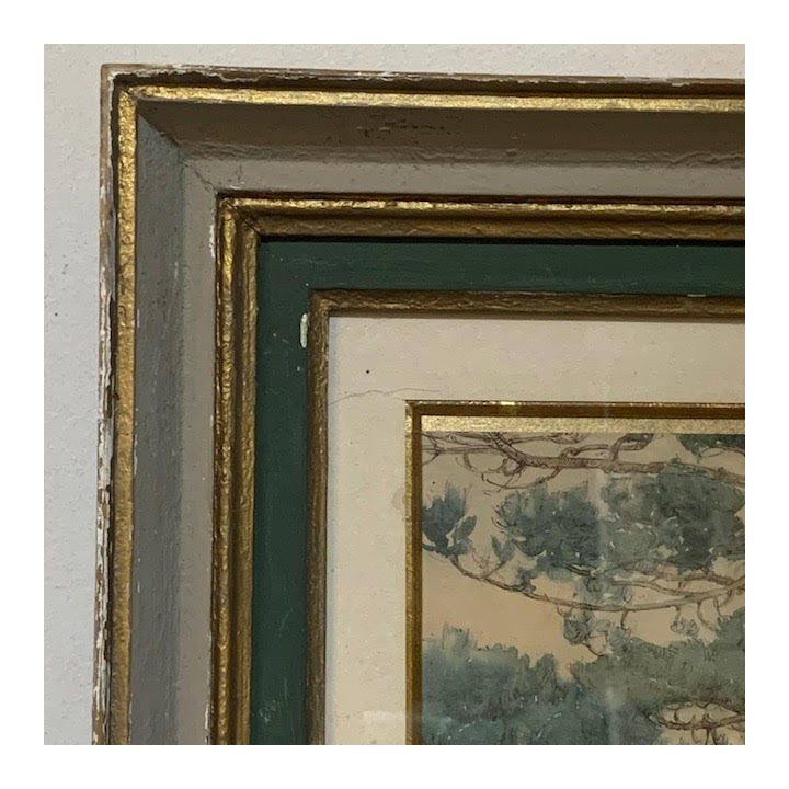 C1920 French Water Colour Pastoral