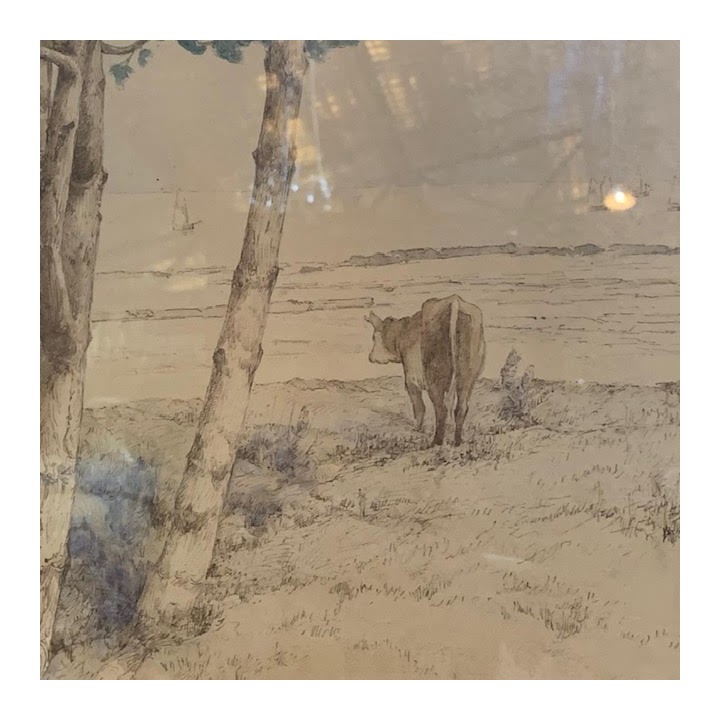 C1920 French Water Colour Pastoral