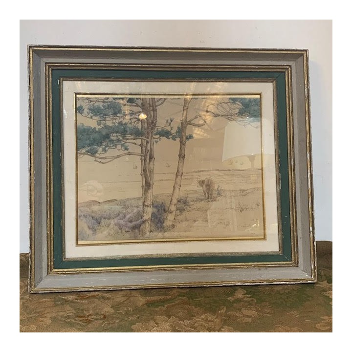 C1920 French Water Colour Pastoral