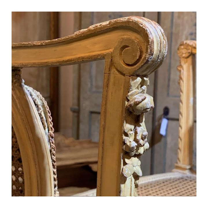 C1900 French Piano Stool Painted Finish