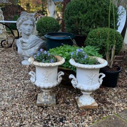 Pair of C19th Medici Jardinieres Cast Iron