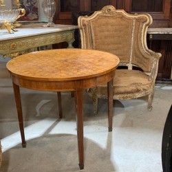 C19th French Parquetry Top Table