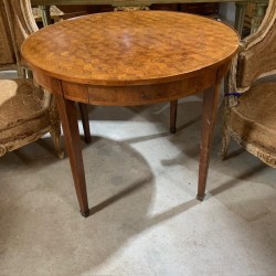 C19th French Parquetry Top Table