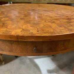 C19th French Parquetry Top Table