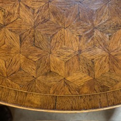 C19th French Parquetry Top Table