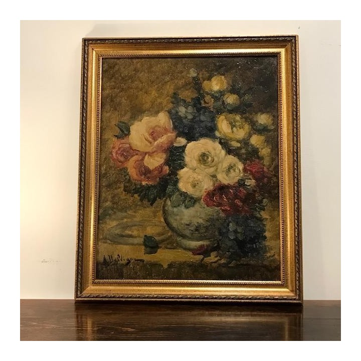 C1920 Still Life Oil on Canvas