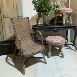 C1900 French Rattan Armchair