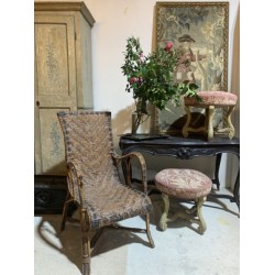 C1900 French Rattan Armchair