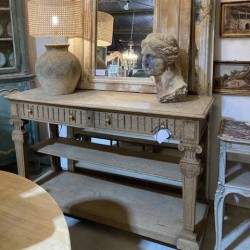 C19th French Oak Serving Console